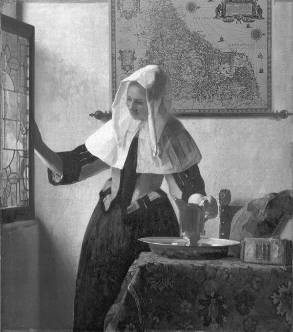 Virtual reconstruction of Vermeer's Young Woman with a Water Pitcher